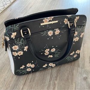 41 hawthorn saffron multi compartment satchel floral